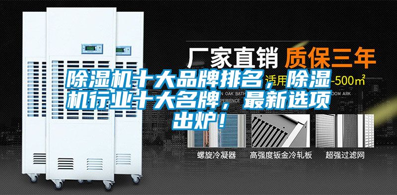 除濕機(jī)十大品牌排名，除濕機(jī)行業(yè)十大名牌，最新選項(xiàng)出爐！