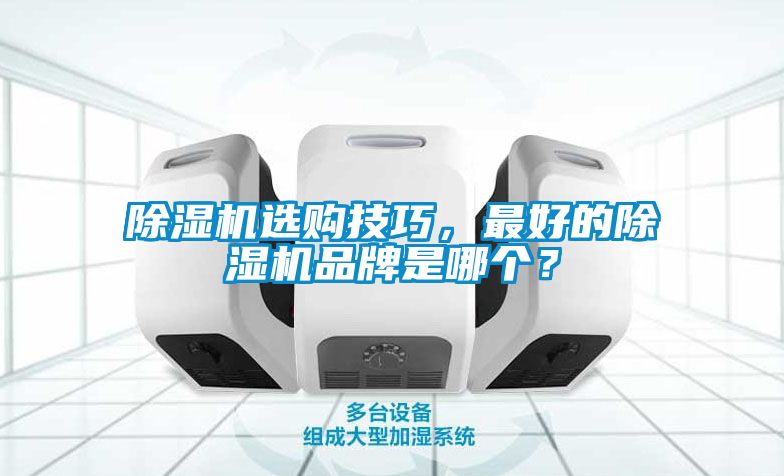 除濕機選購技巧，最好的除濕機品牌是哪個？